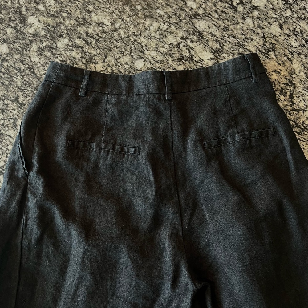 Lucy Paris Black Wide-Leg High-Rise Pants - Picture 4 of 7